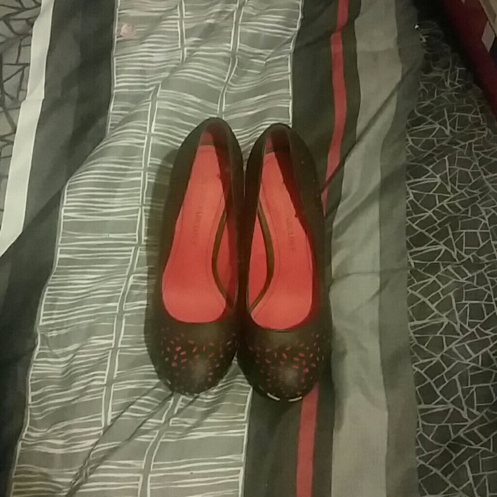 Black, red, and leopard print heels